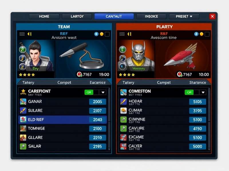 RR FC Conquest Team Management Interface